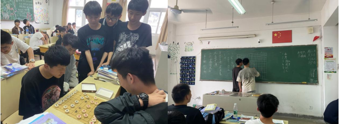 情系棋间显身手 棋寄人生乐无穷 --汽车工程学院221532班举行象棋、五子棋大赛